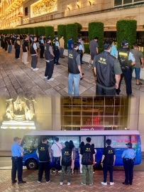 治安警截查逾三百人 揭2非法旅館
